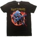 Black - Front - Iron Maiden Unisex Adult Fear Live Flames T-Shirt