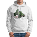 White - Back - Gorillaz Unisex Adult Jeep Hoodie