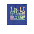 Royal Blue - Back - The Beatles Unisex Adult Get Back Gradient Hoodie