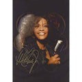 Black - Side - Whitney Houston Unisex Adult Vintage Photo Cotton T-Shirt