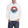 White - Back - Guns N Roses Unisex Adult Motorcross Logo Hoodie