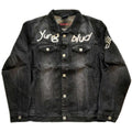 Black Denim - Front - Yungblud Unisex Adult Be Fooking Happy Denim Jacket