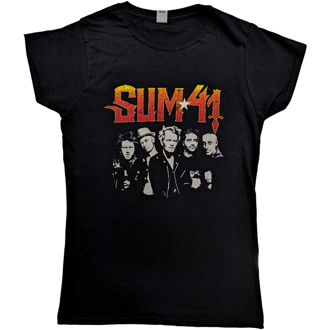 Sum 41 Womens/Ladies Order In Decline Tour 2020 Band Cotton T