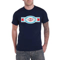 Navy Blue - Side - Oasis Unisex Adult Oblong Target T-Shirt