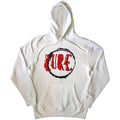 White - Front - The Cure Unisex Adult Circle Logo Pullover Hoodie