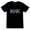 Black - Front - AC-DC Unisex Adult Diamante Logo T-Shirt