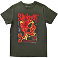 Green - Front - Slipknot Unisex Adult Zombie T-Shirt