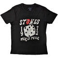 Black - Front - The Rolling Stones Unisex Adult Tour ´72 Dice Cotton T-Shirt