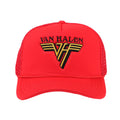 Red-Yellow-Black - Back - Van Halen Unisex Adult Logo Mesh Cap