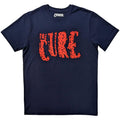 Navy Blue - Front - The Cure Unisex Adult Logo T-Shirt