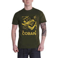 Green - Side - Kurt Cobain Unisex Adult Converse T-Shirt