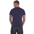Navy Blue - Back - Johnny Cash Unisex Adult Walking Guitar T-Shirt
