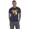 Navy Blue - Side - Johnny Cash Unisex Adult Walking Guitar T-Shirt