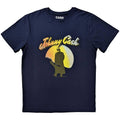 Navy Blue - Front - Johnny Cash Unisex Adult Walking Guitar T-Shirt