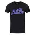 Black - Front - Black Sabbath Unisex Adult Wavy Logo T-Shirt