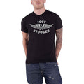 Black - Front - Iggy & The Stooges Unisex Adult Wings T-Shirt