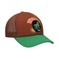 Brown-Green - Side - Bob Marley Unisex Adult Exodus Lion Mesh Back Cap