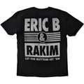 Black - Back - Eric B. & Rakim Unisex Adult Let The Rhythm Begin Back Print Cotton T-Shirt