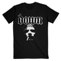 Black - Front - Down Unisex Adult Face Cotton T-Shirt