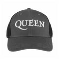 Charcoal Grey-Black - Side - Queen Unisex Adult Two Tone Logo Baseball Cap