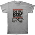 Grey - Front - Run DMC Unisex Adult Glasses NYC Cotton T-Shirt