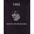 Black - Back - T-Rex Womens-Ladies Dandy T-Shirt