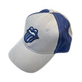 Grey-Navy Blue - Front - The Rolling Stones Unisex Adult Tongue Two Tone Baseball Cap