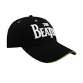 Black - Side - The Beatles Unisex Adult Drop T Logo Baseball Cap