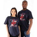 Navy Blue - Back - The Rolling Stones Unisex Adult Union Jack Logo T-Shirt