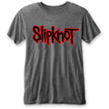 Charcoal Grey - Front - Slipknot Unisex Adult Burnout Logo T-Shirt