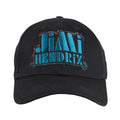 Black-Blue - Back - Jimi Hendrix Unisex Adult Stencil Logo Baseball Cap