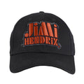 Black-Orange - Back - Jimi Hendrix Unisex Adult Stencil Logo Baseball Cap