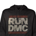 Black - Back - Run DMC Unisex Adult Logo Pullover Hoodie