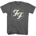 Charcoal Grey-Gold - Front - Foo Fighters Unisex Adult Logo Soft Touch T-Shirt