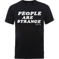 Black - Front - The Doors Unisex Adult People Are Strange Cotton T-Shirt