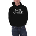 Black - Back - Alice Cooper Unisex Adult Eyes Logo Pullover Hoodie