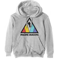 Off White - Front - Imagine Dragons Unisex Adult Triangle Logo Hoodie