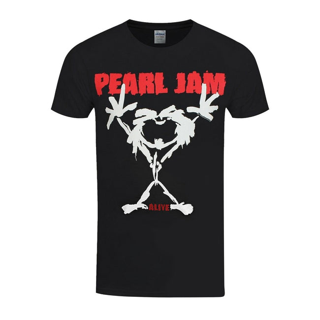 Pearl Jam Unisex T-Shirt: Stickman (Back Print) Small / Black