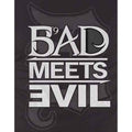 Black-White - Side - Bad Meets Evil Unisex Adult Logo Cotton T-Shirt