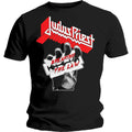 Black - Front - Judas Priest Unisex Adult Breaking The Law Cotton T-Shirt