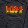 Charcoal Grey - Back - Kiss Unisex Adult Classic Logo Hoodie