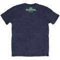 Navy Blue - Back - Logic Unisex Adult Wavy Cotton Back Print T-Shirt