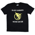 Black - Front - Black Sabbath Unisex Adult Never Say Die T-Shirt