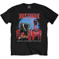 Black - Front - Rush Unisex Adult Moving Pictures Tour Cotton T-Shirt