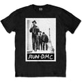 Black - Front - Run DMC Unisex Adult Paris Photograph Cotton T-Shirt