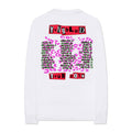 White - Back - Yungblud Unisex Adult Tour Back & Sleeve Print Cotton Long-Sleeved T-Shirt