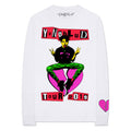 White - Front - Yungblud Unisex Adult Tour Back & Sleeve Print Cotton Long-Sleeved T-Shirt