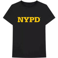 Black - Front - Unisex Adult New York City Text Cotton Logo T-Shirt