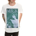 White - Front - The Rolling Stones Unisex Adult Mick Version 2 Photograph T-Shirt