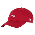 Red-White - Side - Tokyo Time Unisex Adult One Championship Logo Baseball Cap